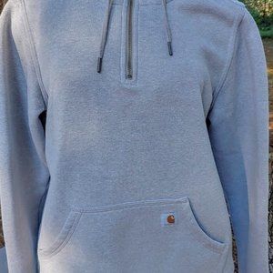 Carhartt Half-Zip Sweatshirt w/Hood Gray L